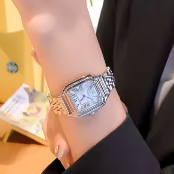 Panthere Classic Rectangle Stainless Steel Watch NEW 
Waterproof main image 9